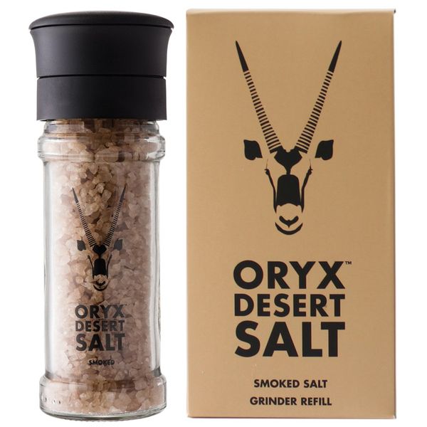 劍羚沙漠塩 橡木煙燻鹽 組合包 (研磨瓶+補充盒) | 350g/組 NT$500 (定價 ̶N̶T̶$̶5̶7̶0̶)